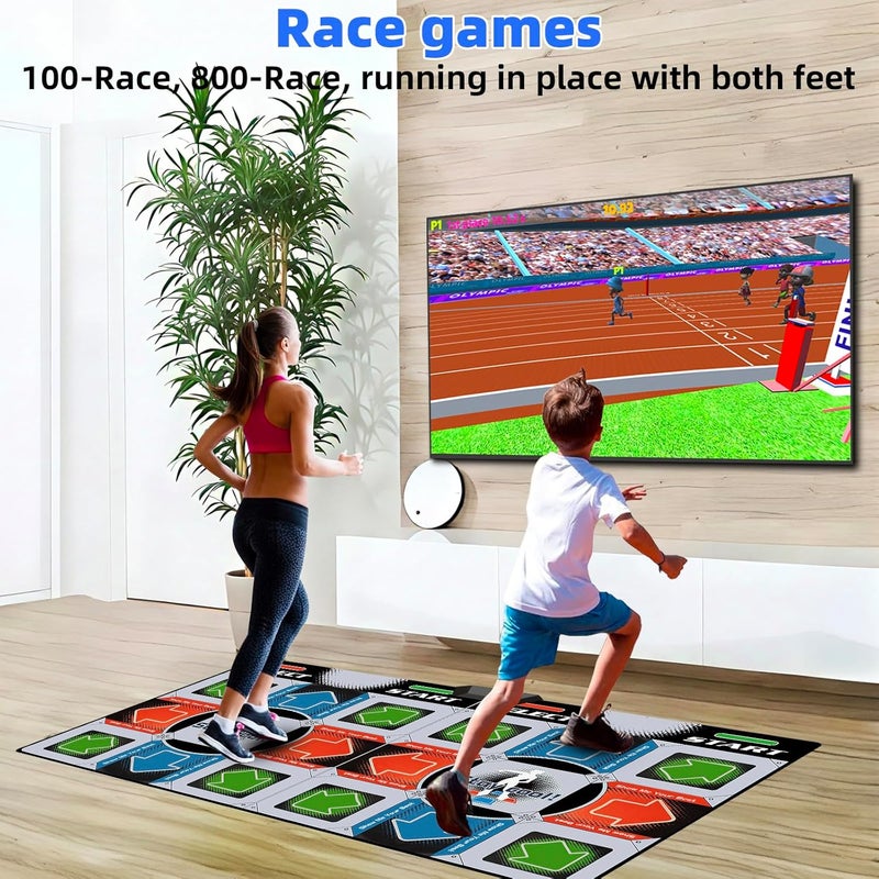 Damcoola TV Dance Mat Games - Wireless Music Electronic Dance Mat Fun Dance Fitness Games for Kids, Christmas and Boys and Girls Birthday Gift Ideas, Silver Gray - Image 5